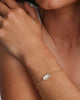 Tiger Striped Elaina Gold Delicate Chain Bracelet
