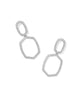 Daphne Pave Open Frame Earrings