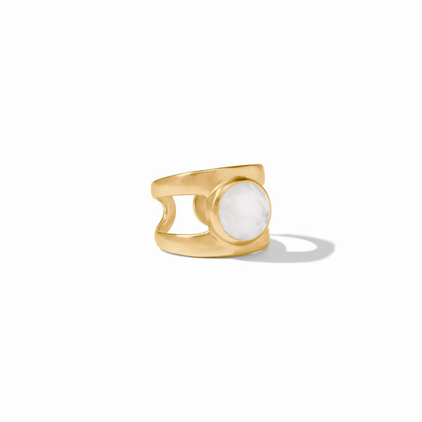 Laguna Stone Gold Ring in Iridescent Clear Crystal