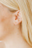 Ruby Gold Bow Flat Back Screw Back Earrings