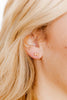 Tori Gold Bow Flat Back Screw Back Earrings