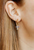 Esther Cross Huggie Hoop Earrings