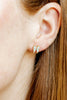 Finley Bow Gold Flat Back Screwback Stud Earrings