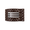 Truly Taupe Quilted Flat Rectangle Hair Clip