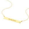 Gold & Diamond Bar Necklace