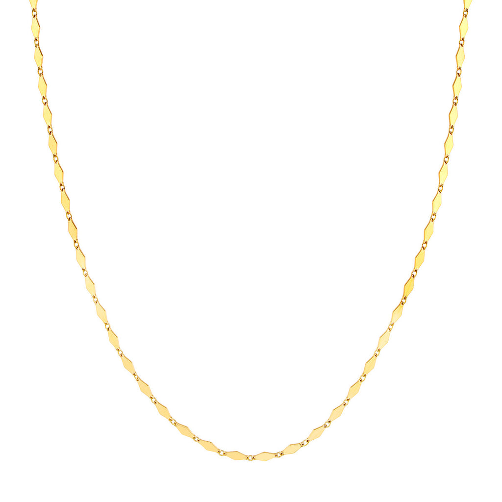 Diamond Shaped Flat Link Chain