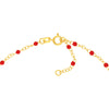 Red Enamel Bead Piatto Chain Bracelet