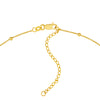 Beaded Gold Chain Lariat Necklace