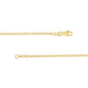 Designer Rolo Textured Chain 1.85mm Gold Plated over Sterling Silver