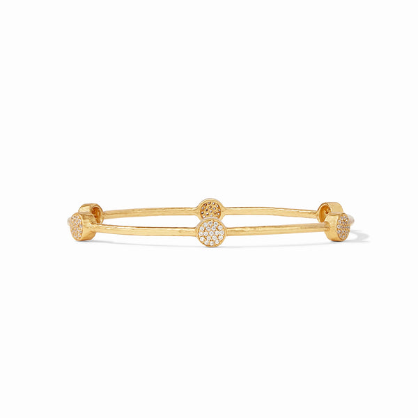 Milano Luxe Bangle in Gold Pave Cubic Zirconia