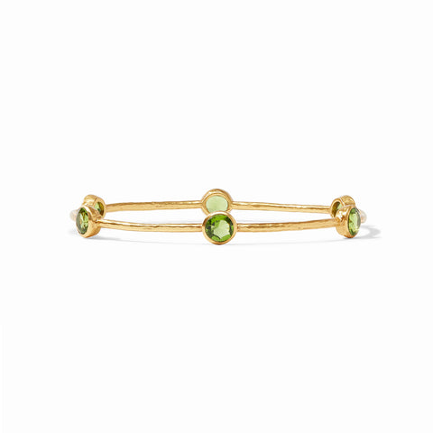 Milano Bangle in Gold Palmetto Green