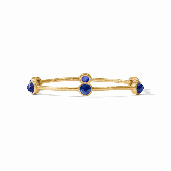 Milano Luxe Gold Bangle Iridescent Sapphire