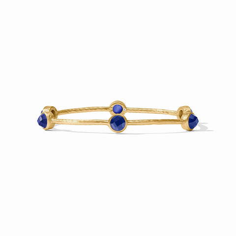 Milano Luxe Gold Bangle Iridescent Sapphire
