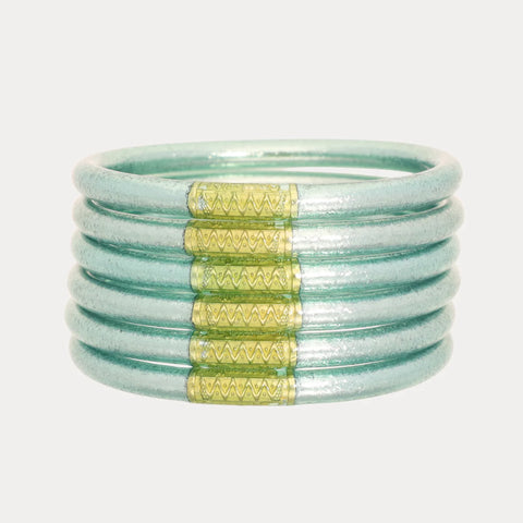 Mint All Weather Bangles - Set of 6