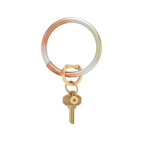 Leather Big O Keyring | Ombré