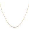 Gold Arc Pavé Necklace
