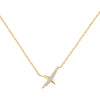 Gold Kiss Pavé Necklace