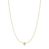 Gold Just You CZ Solitare Necklace