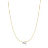 Gold CZ Toi & Moi Necklace