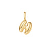 Gold Puffy Initial Charm