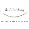Be Extraordinary Morse Code Necklace