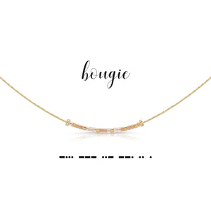 Bougie Morse Code Necklace