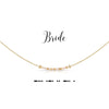 Bride Morse Code Necklace