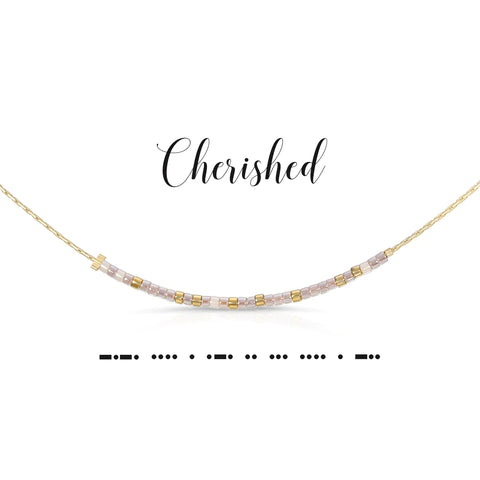 Cherished | Morse Code Necklace