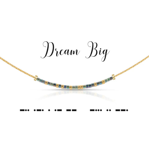 Dream Big Morse Code Necklace