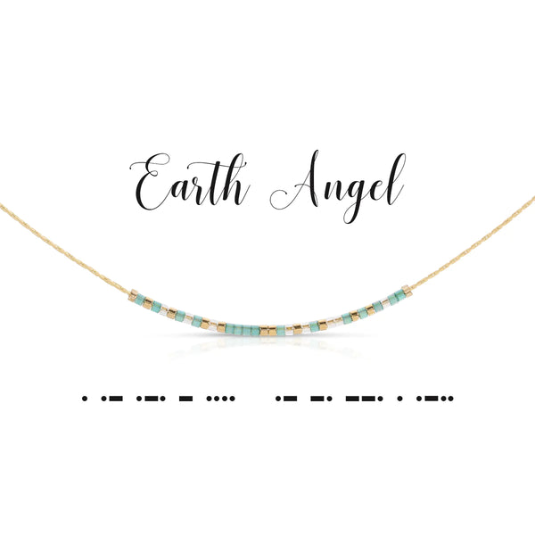 Earth Angel | Morse Code Necklace