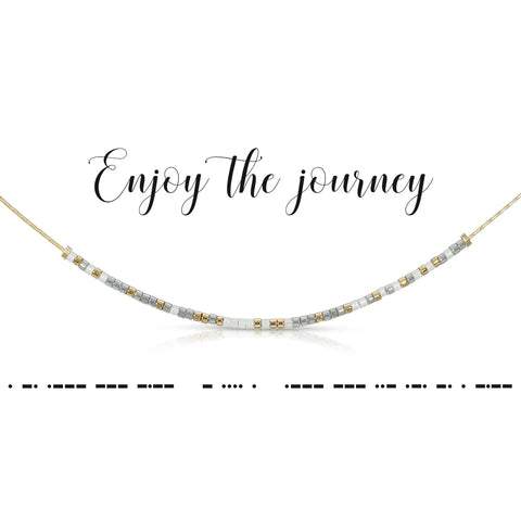 Enjoy the Journey Morse Code Necklace