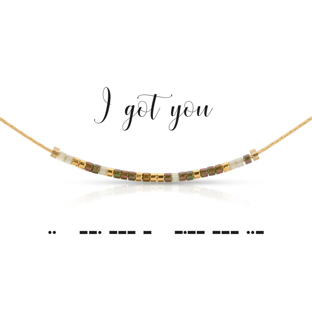 I Got You Morse Code Necklace