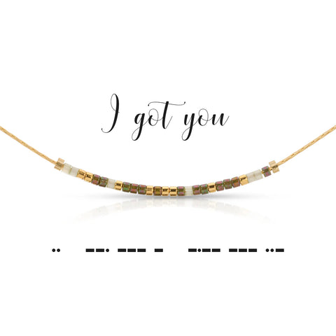 I Got You Morse Code Necklace