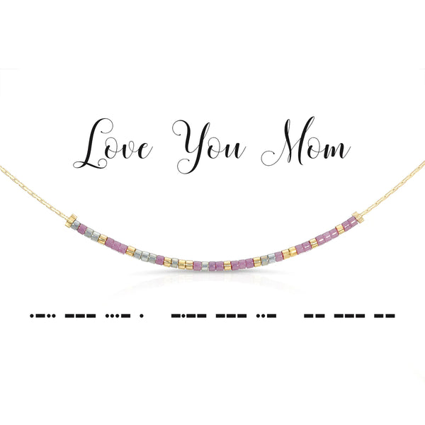 Love You Mom | Morse Code Necklace