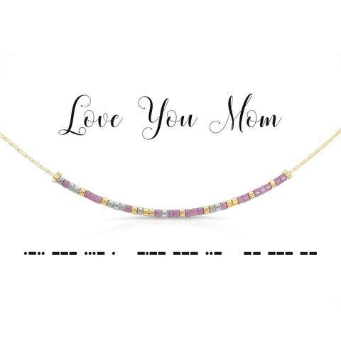 Love You Mom | Morse Code Necklace