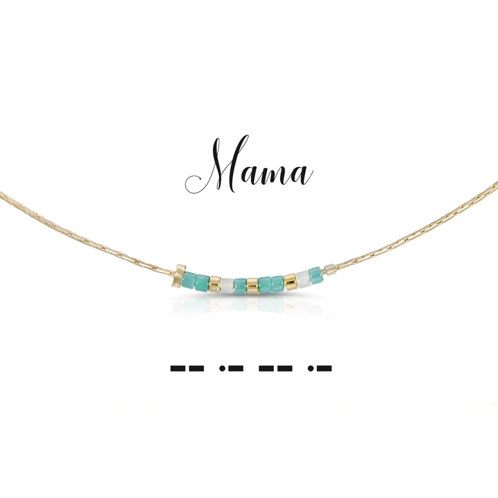 Mama Morse Code Necklace