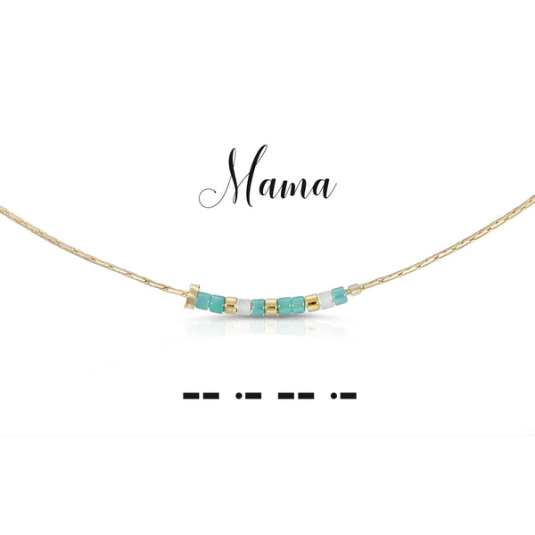 Mama Morse Code Necklace