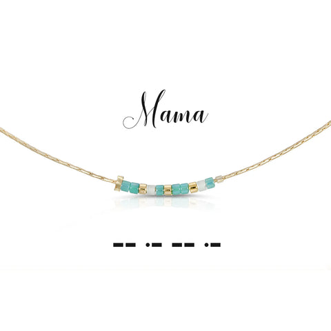 Mama Morse Code Necklace