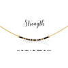 Strength Morse Code Necklace