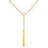 Vionetta Lariat Bar Necklace in Gold