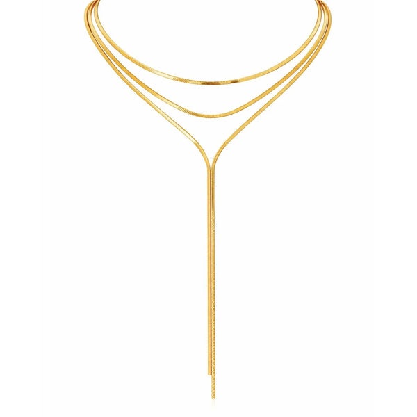 Elarina Layered Lariat Necklace