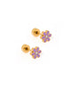 Alli Screwback Stud Earrings in Purple