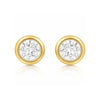 Cateana Bezel Stud Earrings