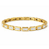 Monroe Baguette Bezel Tennis Bracelet in Gold