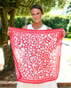 Lawson Leopard Scarf Medium Red White