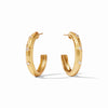 Noel CZ Stone Hoop Earrings