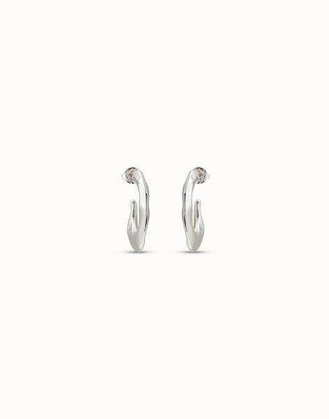 Nimbo Silver Hoop Earrings