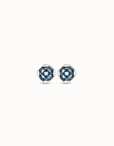 Aura Blue Stud Earrings