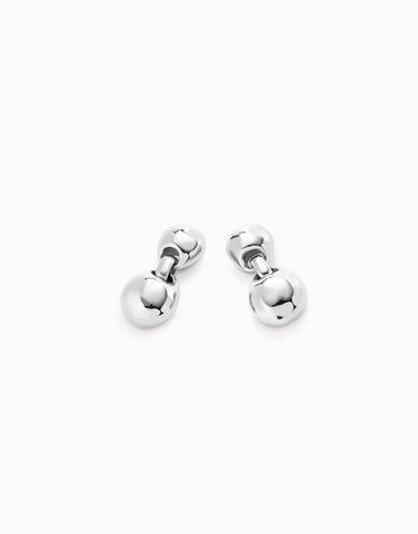 Silver Bead Drop Earrings
