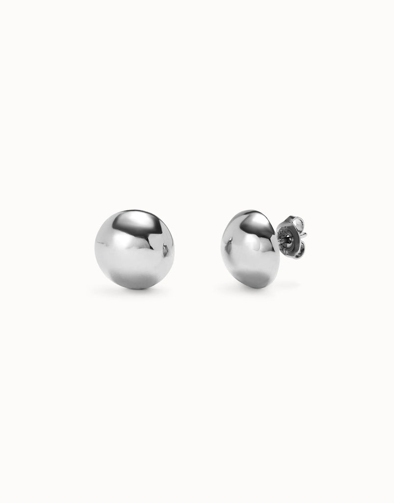 Bead Silver Shaped Stud Earrings